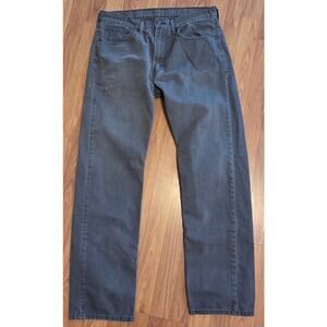 Levi's 505 Regular Fit Grey Denim Jeans - 36x34